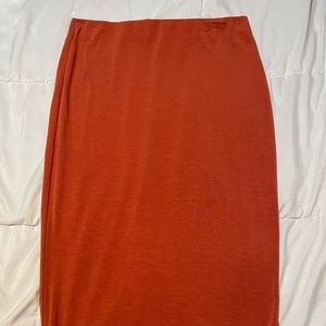 Knee length skirt